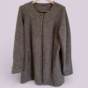 Land's End Gray Boiled Wool Walking Coat 2X (estimated)